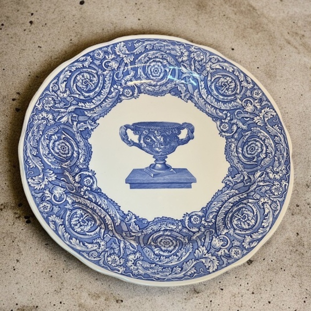 Spode Blue Room Warwick Collection "Portland Vase" Earthenware Plate‎ Vintage